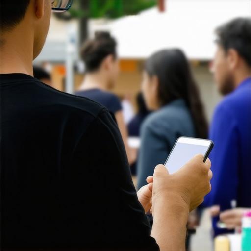 Person participating in local community event, symbolizing community involvement in local SEO