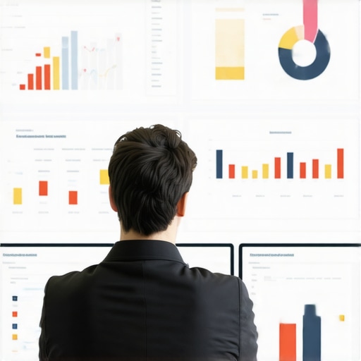 Marketing professional monitoring local SEO performance with analytics and citation tools.