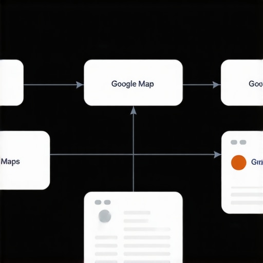 Diagram showing layers of signals influencing Google Maps rankings