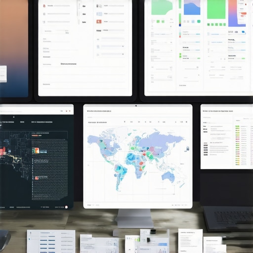 Screenshot of SEO tools and maps open on a computer