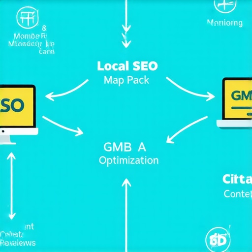 Infographic showing the core steps to develop a resilient local SEO map pack strategy for 2026 and beyond.