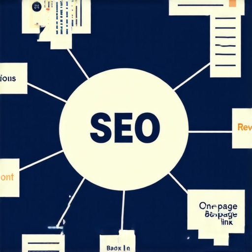 Diagram showing interconnected elements of a local SEO ranking framework