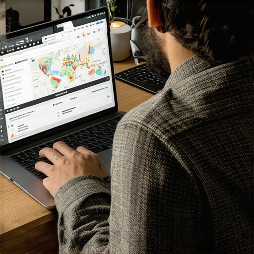 Owner reviewing local SEO analytics to improve map pack rankings