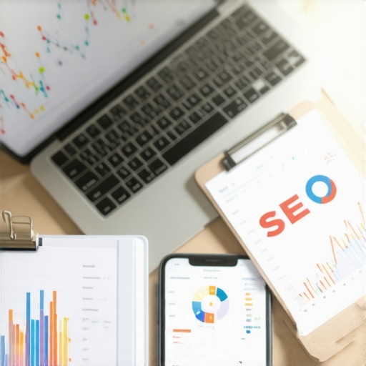 A workspace with SEO analytics tools to monitor local map pack rankings.