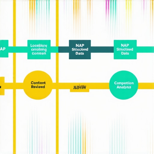 A flowchart illustrating core local SEO techniques for 2026, including NAP validation, content optimization, structured data, reviews, and competitor analysis.