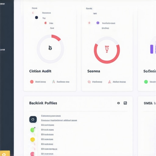 Dashboard for Local SEO Maintenance and Monitoring Screenshot of a local SEO dashboard showing various metrics and audit results.