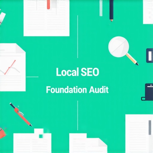 Illustration of a checklist and tools for auditing Google Maps SEO foundations