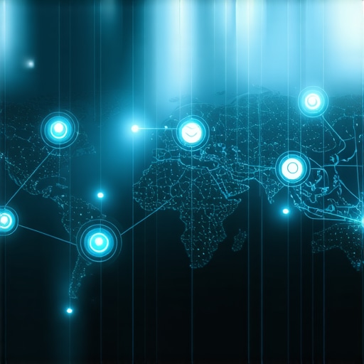 Illustration of interconnected signals and AI network deconstructing local SEO