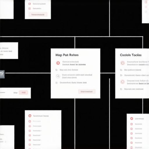 Local SEO Maintenance Workflow Diagram A flowchart illustrating tools and processes for maintaining local Map Pack rankings