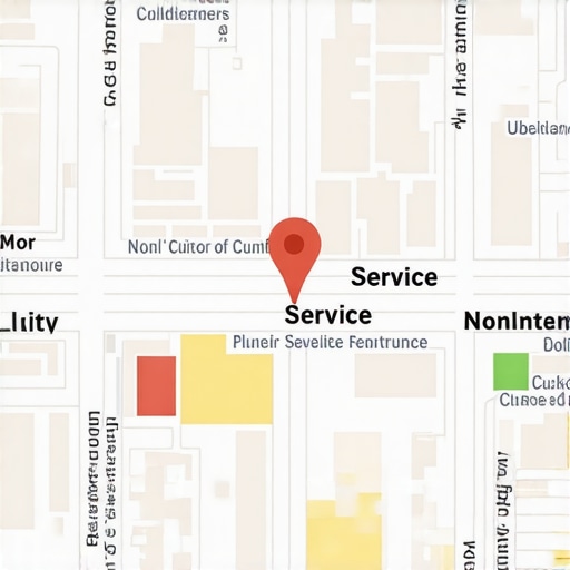 Map illustrating distinct, non-overlapping service zones for local SEO